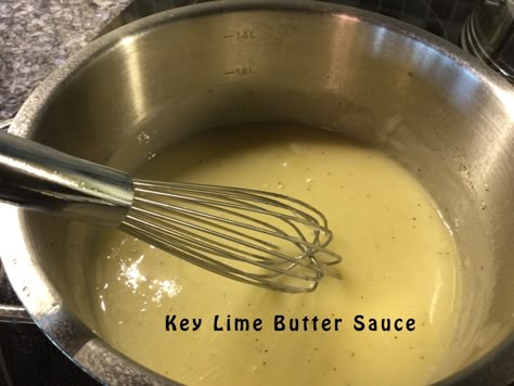 Key Lime Sauce, Lime Butter Sauce, Butter Cream Sauce, Butter Fish, Lime Butter, Shrimp Sauce, Lime Cream, Key Lime Juice, Easy Fish Recipes