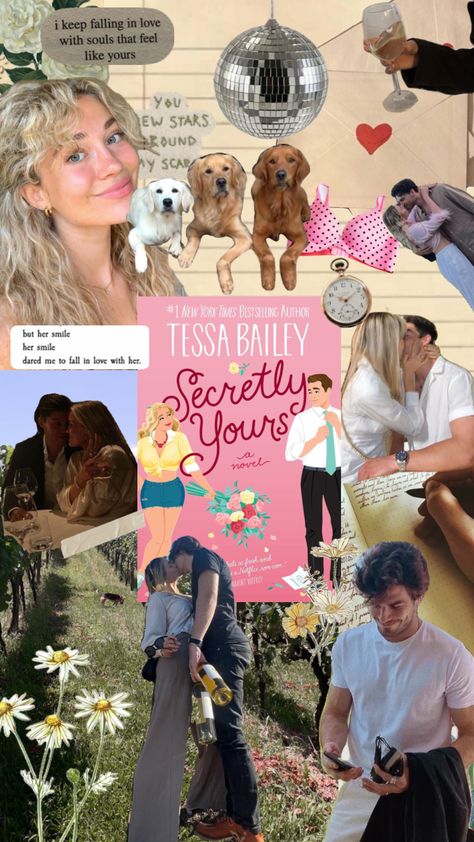 secretly yours - tessa bailey Unfortunately Yours, Tessa Bailey Books, Tessa Bailey, Romcom Books, Book Collage, Romance Series Books, Books Aesthetics, Teen Romance Books, Aesthetic Books