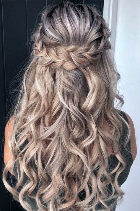 Partial Updo, Wedding Hairstyles Bridesmaid, Half Up Half Down Hairstyles, Wedding Hairstyles Half Up Half Down, בר מצווה, Wedding Hair Inspiration, Wedding Hair Down, Shag Haircut, Braided Hairstyles For Wedding