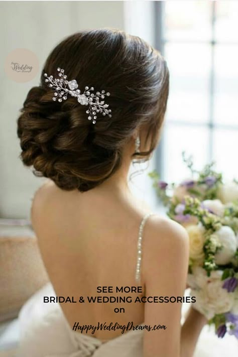 Wedding Hair Comb Pearl, Bridal Hair Vine Pearl, Pearl Bridal Hair Comb, Sanggul Modern, Floral Bridal Hair, Flower Hair Piece, Pearl Bridal Hair, Wedding Hair Up, Flower Hair Pieces