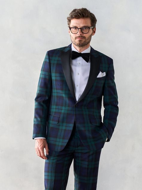 Elevate your formalwear game with our Custom Black Watch Tartan Tuxedo. Crafted to perfection, this 3-piece suit combines traditional Scottish design with modern tailoring. Whether it's a wedding, gala, or special occasion, stand out in style with this exquisite ensemble.Tailored for elegance and comfort, this classic ensemble is a testament to Scottish heritage and timeless style. With its impeccable craftsmanship and personalized touch, it's sure to turn heads wherever you go Tartan Wedding Suit, Tartan Groomsmen, Tartan Tuxedo, Luxury Tuxedo, Tartan Suit, 2025 Christmas, Tartan Pants, Mens Wedding Suits, Formal Tuxedo