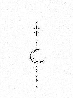 Celestial Sternum Tattoo, Moon Spine Tattoo, Small Crescent Moon Tattoo, Matching Tats, Crescent Moon Tattoo, Small Pretty Tattoos, Small Tattoo Ideas, Sternum Tattoo, Spine Tattoo