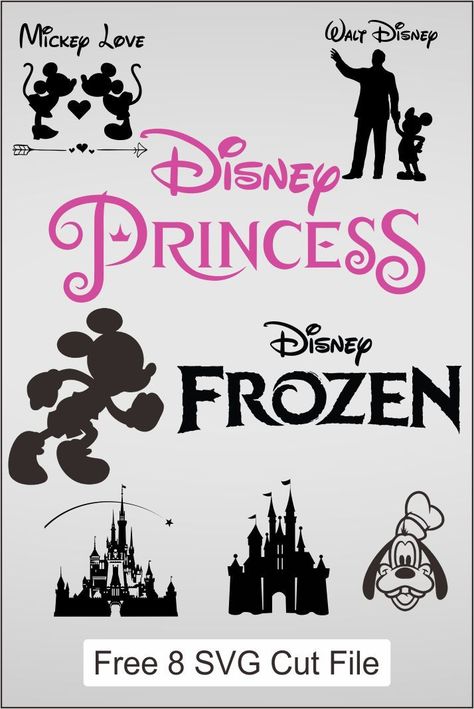 Silhouettes Disney, Silhouette Disney, Disney Cricut, Disney Craft, Disney Diy Crafts, Cricut Disney, Disney Silhouette, Disney Silhouettes, Cricut Svg Files Free