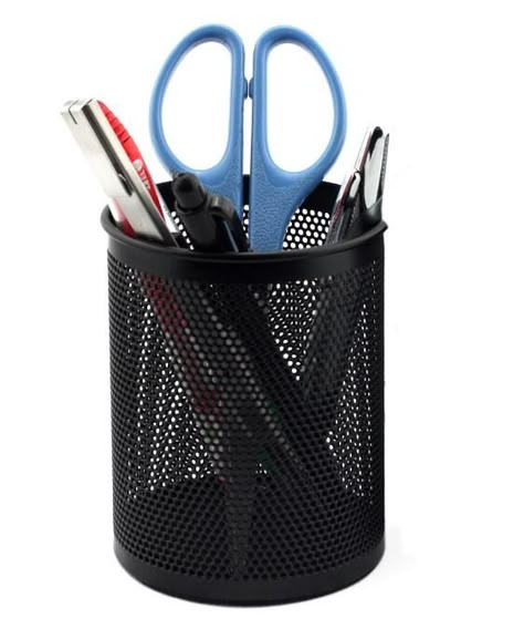 Metal Mesh Round Pencil Holder Pen Organizer Cup Box Case Desktop Organizer - Black Metal Mesh Round Pencil holder, convenient organization for pens, pencils and office accessories. Material : Metal. Size : 8cm width x 10cm height. High quality mesh metal with reinforced rounded edge design in black. Contemporary and professional look will complement any office decor. Package Include: 1pc Mesh Pencil Holder. OUR PRODUCT CODE: OA-PEN-CUP Pencil Cup Holder, Pen Organizer, Laptop Screens, Round Pen, Neutrogena Makeup Remover, Study Stationery, Neutrogena Makeup, Pen Organization, Pencil Cup