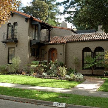 Exterior House Color - mediterranean - exterior - san francisco - STUDIO+ONE:DESIGN Spanish Style Exterior Paint Colors, Spanish Style Exterior, Spanish Homes, Mediterranean Exterior, Best Exterior Paint, Tuscan Style Homes, Spanish Mediterranean, Exterior House Color, Tuscan Design