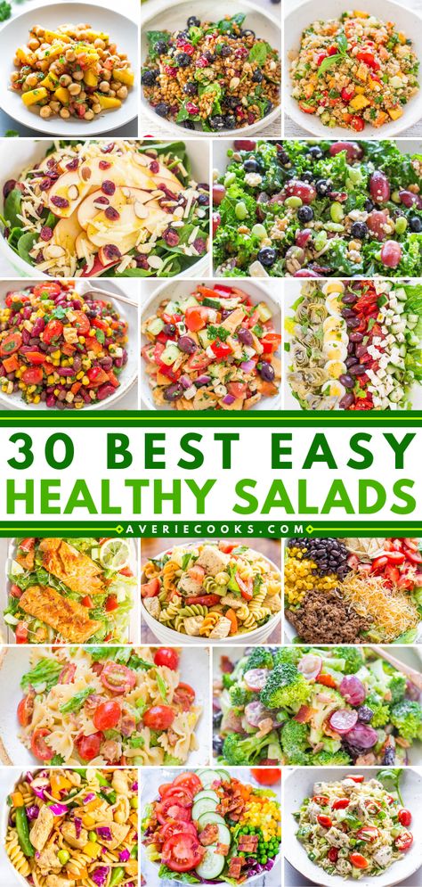 Easy Healthy Salads, Clean Healthy Recipes, Best Healthy Dinner Recipes, Salad Recipes Healthy Easy, Salad Recipes Healthy, Recipes Healthy Easy, Fresh Salad Recipes, Easy And Healthy Recipes, Healthy Recipes Clean