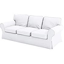 Check this out! Ikea Uppland, Ektorp Sofa Cover, Ikea Ektorp Sofa, Ektorp Sofa, Custom Slipcovers, Ikea Ektorp, Loveseat Covers, Sofa White, 3 Seat Sofa