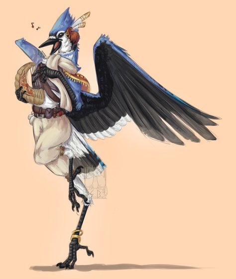 Aarakocra Bard, Dnd Bard, Dnd Character Art, Bird People, Npc Ideas, Dnd Races, Dnd Inspiration, Dnd Character Ideas, D&d Dungeons And Dragons