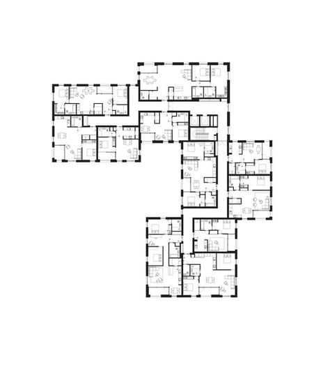 Residential Complex Architecture, Hotel Project Architecture, Urban Spaces Design, Social Housing Architecture, Senior Apartments, Apartment Plan, Company Design, Urban Design Concept, Residential Building Design