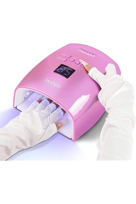 Lavinda UV LED Nail Lamp, Professional 48W Rechargeable Nail Lamp Cordless Wireless Nail Dryer with Removable Metal Bottom, Large Space Nail Curing Light for Acrylic Gel Nails Fast Nail, Lamp Large, Acrylic Gel Nails, Space Nails, Nail Dryer, Led Nail Lamp, Nail Lamp, Acrylic Gel, Uv Lamp