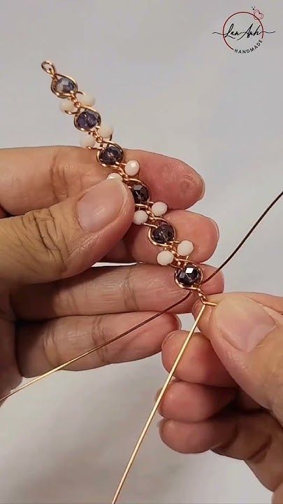 Making sweet, lovely twisted bracelets | wire and beads Jewelry  #shortsvideo #diy #handmade Diy Jewelry Making Tutorials Bracelets, Jewellery Making Bracelets, Wire Wrapped Beaded Bracelet, Diy Bead And Wire Jewelry, Diy Wire Jewelry Bracelets, Handmade Wire Bracelets, Copper Wire Wrapped Jewelry, Wire Jewelry Making For Beginners, Jewelry Wire Crafts