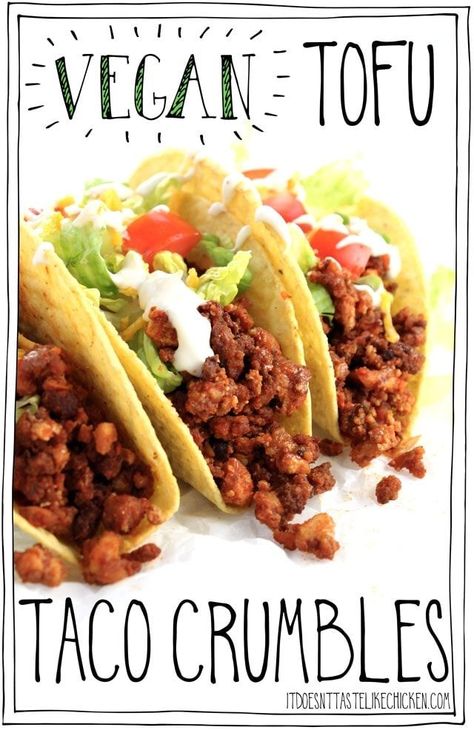 Best Vegan Chili, Tofu Tacos, Vegan Taco, Taco Pizza, Making Dinner, Vegan Tofu, Vegan Tacos, Vegan Mexican, Fettuccine Alfredo