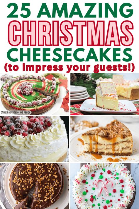 The best Christmas cheesecake recipes! These easy Christmas cheesecake recipes are easy Christmas dessert recipes for a crowd. Easy holiday cheesecake recipes christmas, best holiday desserts christmas, christmas cheesecake no bake easy recipes, little debbie christmas tree cheesecake recipe, gingerbread cheesecake recipes no bake, peppermint cheesecake recipes easy, christmas cranberry cheesecake recipes, holiday baking ideas christmas easy, christmas cheesecake decoration ideas. Cheesecake With Whipped Cream Topping, Baked Cheesecake Decoration, Christmas Theme Cheesecake, No Bake Christmas Cookie Cheesecake, Skor Cheesecake Recipes, Christmas Pudding Cheesecake, Holiday Dinner Desserts, Christmas Themed Cheesecake, Amazing Cheesecake Recipes