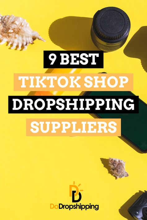 Join the TikTok selling hype! In this article, we share the 9 best dropshipping suppliers that you can use to sell products on TikTok Shop.  Click the Pin to learn more! Best Selling Products On Amazon, Dropshipping Apps, Business Boss Lady, Dropshipping Products To Sell, Best Dropshipping Products, Dropshipping Website, Dropshipping Tips, Digital Retail, Dropshipping Suppliers