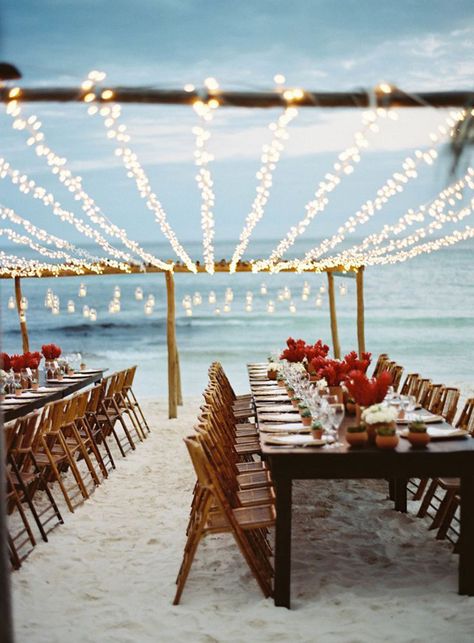 Bestie Wedding, Beach Reception, Dream Beach Wedding, Beach Wedding Reception, Wedding Reception Ideas, Tulum Wedding, Reception Centerpieces, Beach Wedding Inspiration, Wedding Beach Ceremony