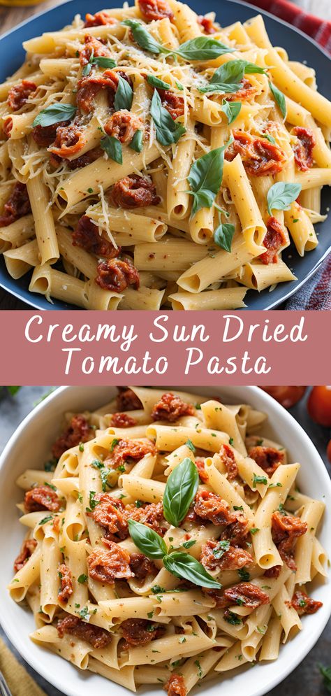 Creamy Sun Dried Tomato Pasta Recipe | Cheff Recipes Sundried Tomato Pasta Salad, Creamy Sun Dried Tomato Pasta, Pasta Recipe Creamy, Dried Tomato Pasta, Anchovy Pasta, Sun Dried Tomato Pasta, Tomato Pasta Salad, Sundried Tomato Pasta, Tomato Pasta Recipe