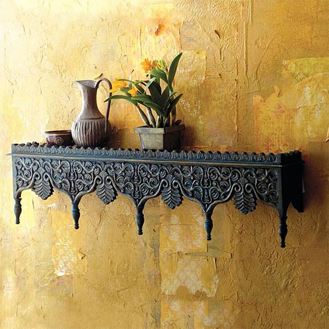 Geek Home Decor, Living Room Decor Indian, Wooden Wall Shelf, Indian Interiors, Casa Country, Asian Paints, Geek Decor, Wooden Wall Shelves, Bohemian Wall Decor