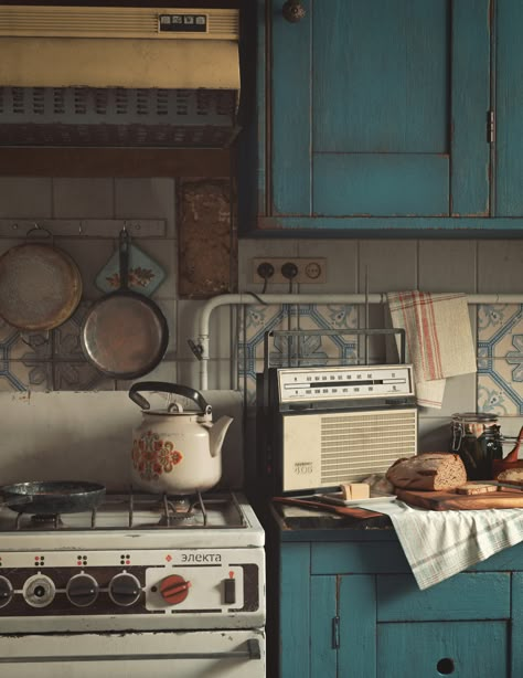 ArtStation - Granny's Kitchen Dream House Decor, Slow Living, 인테리어 디자인, House Inspo, Cottage Core, Cozy House, Future House, A Kitchen, Room Inspo