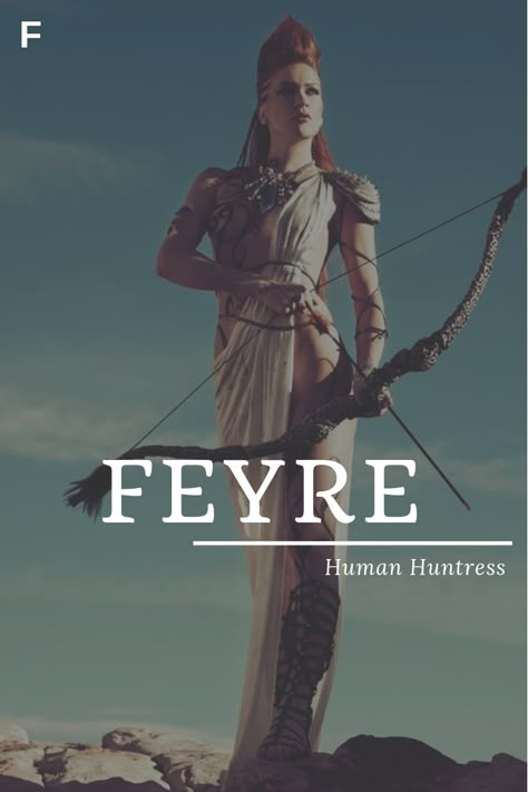 "Feyre", es el nombre de la protagonista de la serie de A Court of Thorns and Roses de Sarah J. Maas, y curiosamente significa "cazadora de humanos". Loco, no? Huntress Names, Half Elf Names, Fantasy Names Feminine, Literary Names, Strong Baby Names, Fantasy Character Names, Feminine Names, Female Character Names, Character Name Ideas