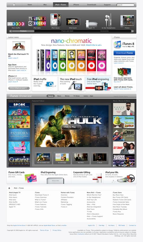 iTunes website in 2008 Early 2000s Website Design, Old Web Aesthetic, 90s Websites, Early 2010s Nostalgia, 2000s Webcore, Cool Web Design, Web Aesthetic, Words To Describe People, 2000s Core