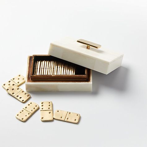 A Gilded Gift Guide - Mountain Living Domino Set, Dominoes Set, Mountain Living, Handmade Brass, Brass Candle, Game Pieces, Home Decor Mirrors, Dream House Decor, Sparkle And Shine