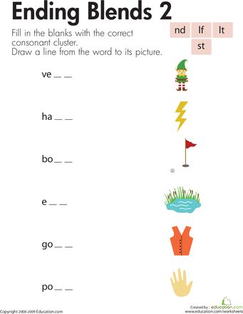 Worksheets: Consonant Blends: Ending Sounds Au List, End Blends, Consonant Blends Activities, Sounds Worksheet, Consonant Clusters, Ending Blends, Teaching Vowels, Remedial Reading, Blends Activities