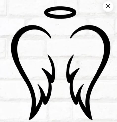 Angel Wings Design Drawing, Wings Painting On Wall, Angel Wings Drawing Simple, Angel Outline, Heart Shapes Template, Wings Sketch, Angel Wings Painting, Angel Svg, Angel Wings Drawing