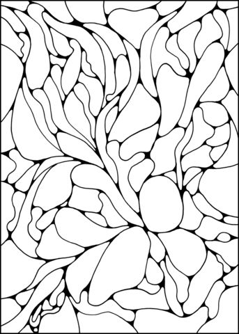 Coloring Page Free Printable, Abstract Coloring Pages, Wood Art Projects, Pattern Coloring Pages, Flower Pattern Design, Organic Pattern, Linear Pattern, Printable Crafts, Cute Coloring Pages