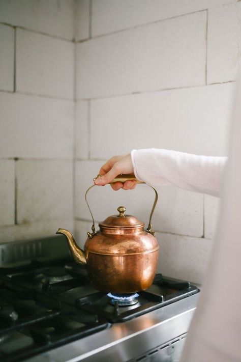 source: oldfarmhouse@tumbler Modern Hepburn, Loft Interior, Copper Kettle, Human Connection, Humble Abode, Tea Kettle, Slow Living, Architecture House, Tea Time