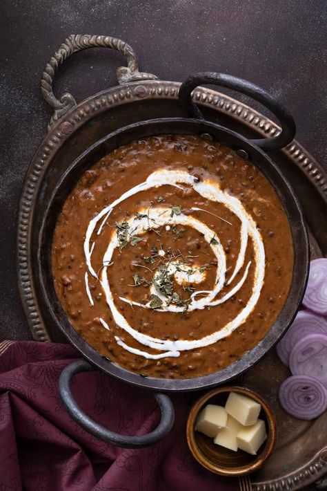 Tastiest and super easy Dal Makhani or Dal Makhni – A luscious creamy preparation of mix of whole black lentils and kidney beans in butter, mild spices and cream. It is an ultimate kali dal recipe from Punjabi cuisine that tastes exactly like dhabas or restaurants. Here is how to make best dal makhani recipe on stove top and instant pot pressure cooker step by step. Dal Makhani Recipe Slow Cooker, Dal Makhni Recipe, Dal Makhani Recipe, Dal Recipes, Indian Food Photography, Dal Makhani, Black Lentils, India Tourism, Dal Recipe