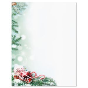 Crystal Pineboughs Christmas Letter Papers Solicitation Letter, Christmas Writing Paper, Christmas Letterhead, Christmas Stationary, Holiday Scrapbook, Christmas Writing, Writing Papers, Christmas Apps, Holiday Lettering