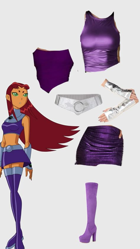 Pretty Woman Halloween, Starfire Costume, Comic Christmas, Dc Costumes, Mermaid Halloween Costumes, Classy Halloween Costumes, Hot Halloween Outfits, Mermaid Halloween, Pretty Halloween Costumes