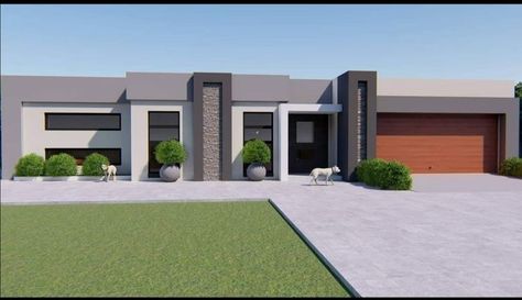 Two Tone House Exterior, Siding House, Flat Roof House Designs, House Plans South Africa, House Exterior Modern, Flat Roof House, House Roof Design, Contemporary House Exterior, House Balcony Design