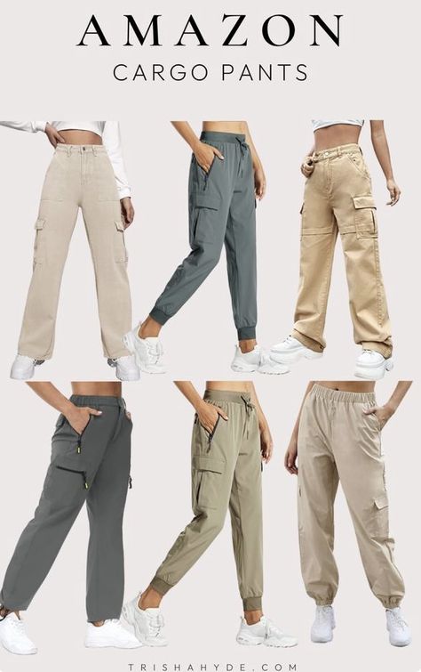 Amazon Cargo Pants, Amazon Cargo, Best Cargo Pants, Amazon Jeans, Fit Mama, Clothing Tips, Travel Pants, Pants Cargo, Cargo Joggers