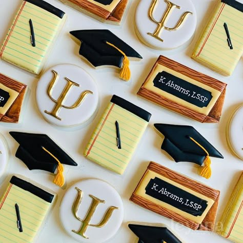 Graduation Party Psychology, Psychology Graduation Party Ideas, Psychology Party Ideas, Psychology Themed Party, Psychology Themed Graduation Party, Phd Cookies, Psychology Graduation Party, Graduation Psychology, College Grad Party Decor