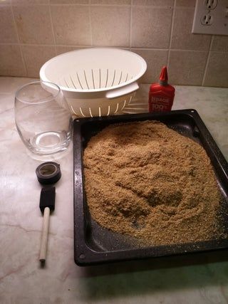 Sawdust, It's Glitter for Men! : 5 Steps (with Pictures) - Instructables Manly Crafts, Cheap Glasses, Kitchen Strainer, Electrical Tape, White Glue, How To Make Diy, Summer Diy, Wood Glue, Wood Pieces