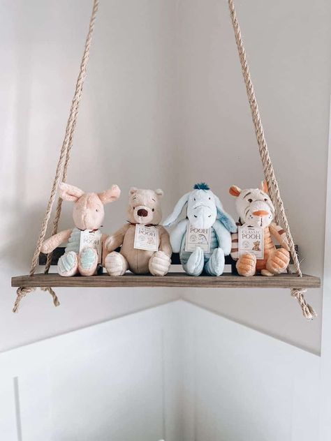 Pooh Nursery Ideas, Winnie The Pooh Nursery Ideas, Organization Nursery, Pooh Nursery, Baby Nursery Inspiration, Winnie The Pooh Nursery, Sweet Nursery, Tema Disney, Baby Room Themes