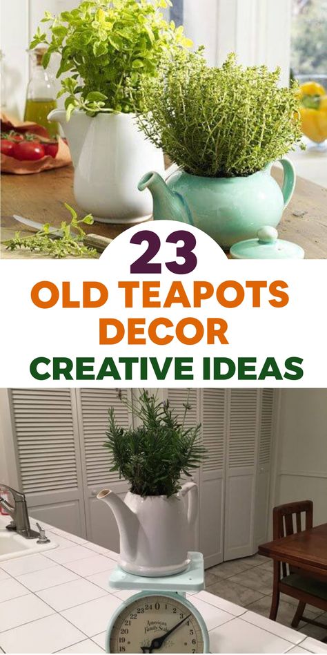 Transform your old teapots into stunning decor pieces with these creative DIY projects that breathe new life into them. Discover innovative ways to repurpose your teapots for a touch of vintage charm in both your home and garden. Let their elegance and functionality shine through as they become unique focal points in your living space. Explore the endless possibilities of upcycling teapots to add personality and creativity to your interior design. Easy Diy Candle Holders, Diy Ghost Decoration, Tea Cup Display, Cup And Saucer Crafts, Teapot Decor, Diy Candles Easy, Tea Cup Party, Trending Crafts, Teacup Crafts