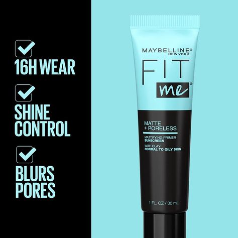 Makeup Must-Haves for Every Stage of MTF Transition – KetchBeauty Maybelline Primer, Poreless Primer, Fit Me Matte And Poreless, Mattifying Primer, New York Fits, Maybelline Makeup, Matte Makeup, Fashion And Beauty Tips, Makeup Must Haves