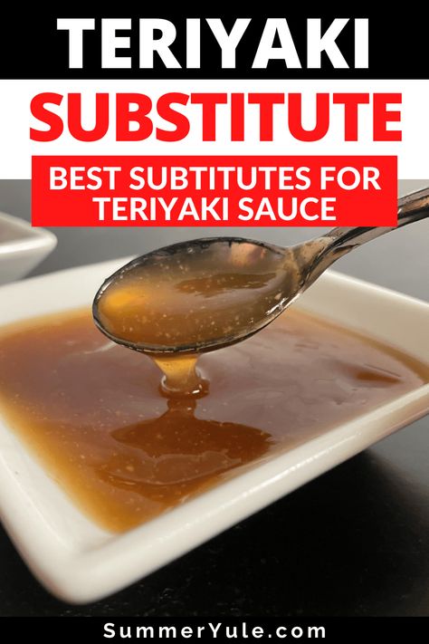 What’s the best teriyaki sauce substitute? This substitute for teriyaki sauce recipe uses soy sauce, rice vinegar, brown sugar and more for a sweet and sticky replacement. You’ll also learn what is teriyaki sauce made of, and get a list of teriyaki substitutes such as hoisin sauce, tamari, BBQ sauce, and more. Don’t run to the store to get an alternative to teriyaki sauce; you may have what you need at home! Substitute For Teriyaki Sauce, Teriyaki Sauce Healthy, Best Teriyaki Sauce, Make Teriyaki Sauce, Bulgogi Sauce, Korean Bbq Sauce, Teriyaki Sauce Recipe, Teriyaki Glaze, Flour Substitute