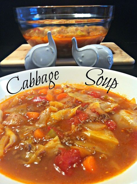 Cabbage Soup Recipe on Yummly. @yummly #recipe Soup Recipes With Ground Beef, Vegetarian Cabbage, Paleo Pizza, Leftovers Soup, Soup With Ground Beef, Cabbage Soup Recipes, Chili Beans, Cooked Cabbage, Paleo Crockpot