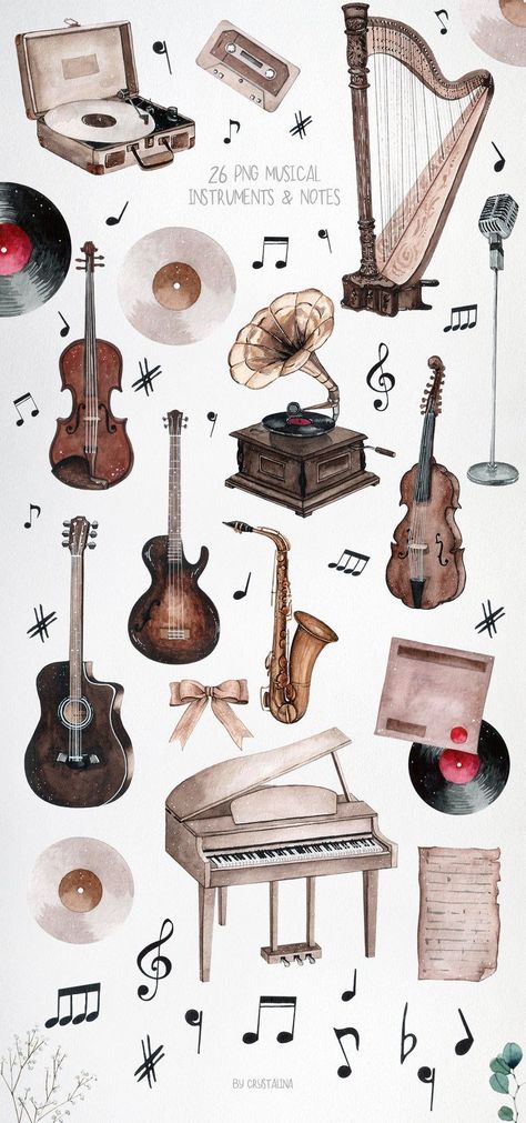 🗺Watercolor Musical Instruments Clipart

Vintage music clip art, watercolor music clip art, music illustrations, musical note. Perfect for your DIY projects, scrapbooking, card making, and more! #watercolor #music #clipart #illustration #vintage #diy #scrapbooking Music Clip Art, Musical Instruments Clipart, Watercolor Music, Musical Instruments Drawing, Music Clipart, Scrapbook Vintage, Futurisme Retro, Instruments Art, Clipart Vintage