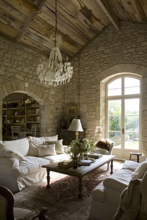 15 French Country Living Room Ideas That Will Make You Say “Ooh La La!” - DreamyHomeStyle Rustic French Country Living Room, French Country Living Room Ideas, Country Living Room Ideas, French Country Aesthetic, French Glam, Estilo Farmhouse, Farmhouse Home Design, French Provincial Home, French Ideas