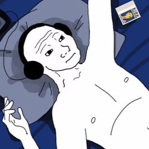 Cant Sleep Meme, Sleep Meme, 8bit Art, Troll Face, Chroma Key, 웃긴 사진, On Bed, Listen To Music, Meme Template