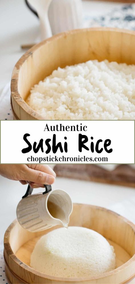 The perfect Sushi rice is the foundation of any sushi recipe. The quality of your sushi is determined by how perfectly you make your sushi rice. Master how to cook Sushi rice like a pro-Japanese with my authentic Japanese sushi rice recipe. It includes step by step photo instructions & a video! A bonus convenient sushi rice quantity calculator is included. #sushi #sushirice #Japaneserecipe #sushirecipe #Japaneserice Best Sushi Rice Recipe, How To Cook Sushi Rice, Sushi Ingredients List, How To Make Sushi Rice, Perfect Sushi Rice Recipe, Instant Pot Sushi Rice, Best Sushi Rolls, Perfect Sushi Rice, Best Sushi Rice