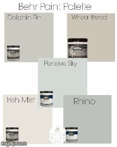 Behr Paint Palette, Bathroom Paint Colors Behr, Fireplace Black, Interior Paint Colors Schemes, Bath Paint, Behr Paint Colors, Colors Bedroom, Tranquil Bedroom, Farmhouse Paint Colors