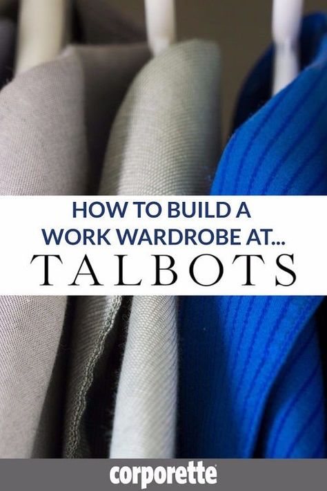 Need to build a work wardrobe and not sure what to get? In our latest installment of our "How to Build a Work Wardrobe At..." we look at the best stuff to buy at Talbots for work! From affordable cashmere to quality suiting (in a huge range of sizes, including petite suiting and plus sized suits), there's a lot to love. Build A Work Wardrobe, Hello 60, Law School Tips, Professional Workwear, Plus Size Workwear, Brooks Brothers Women, What To Wear To Work, Work Outfit Ideas, Business Suits