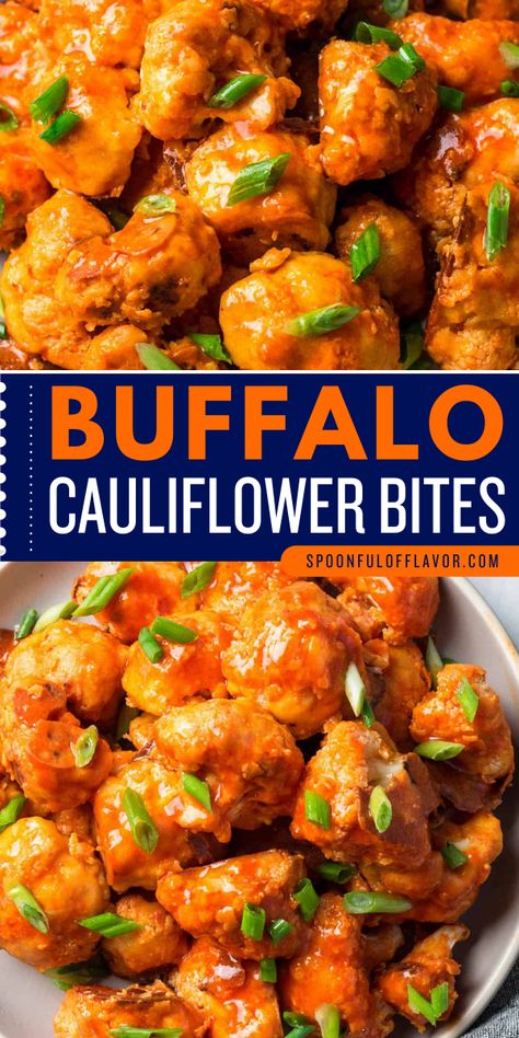 Buffalo cauliflower bites are fun party snacks that will make your gatherings extra special. This delicious cauliflower bites recipe creates a naturally vegan and gluten-free food. Save this easy appetizer recipe for a crowd! Plant Based Buffalo Cauliflower, Jane Olivia Buffalo Cauliflower, Vegan Buffalo Cauliflower Wings, Roasted Buffalo Cauliflower Recipes, Vegan Cauliflower Bites, Gluten Free Cauliflower Bites, Christmas Eve Dinner Gluten Free, Califlower Recipes Bites, Tempura Cauliflower Recipes