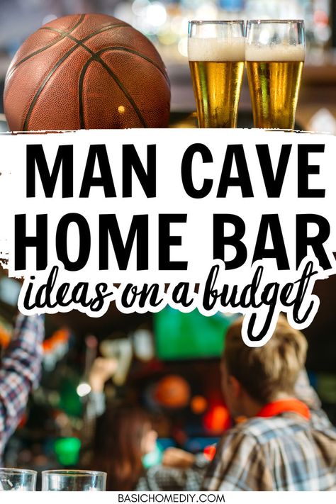 Create your very own man cave home bar on a budget with these ideas and tips. Unleash your creativity with these DIY low budget man cave home bar ideas! Whether in a basement, shed, garage, or office, transform your man cave into the ultimate man cave bar area. Add incredible small room ideas for a man cave bar and discover cheap and simple DIY projects. From sports bars to game room bars embrace modern aesthetics to create a stylish man cave bar. Man Cave Table Ideas, Man Caves On A Budget, Garage Bar Ideas Man Caves Easy Diy, Garage Man Cave Bar Ideas, Sports Bar Man Cave, Man Cave Basement Sports, Mancave Bar Ideas Diy, Man Cave Bar Ideas Small Spaces, Simple Man Cave Ideas