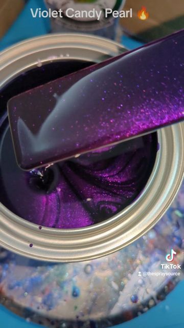 The Spray Source on Instagram: "Violet Candy Pearl 😈 What would you paint this color? 👇👇 #thespraysource #tss #candypaint #kandypaint #tamcopaint #custompaint #kustompaint" Cute Car Colors, Car Color Ideas, Motorcycle Color Ideas, Car Paint Ideas, Mew House, Dark Purple Paint, Candy Paint Cars, Color Shift Paint, How To Make Purple